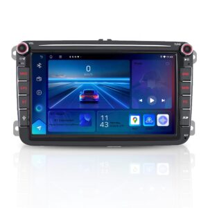 RoadGad X8 8” Android Car Stereo – Wireless Apple CarPlay & Android Auto | Fits VW Polo, Vento, Skoda Octavia, Fabia, Superb | Touchscreen | Bluetooth | WiFi | GPS | 2GB RAM + 64GB Storage
